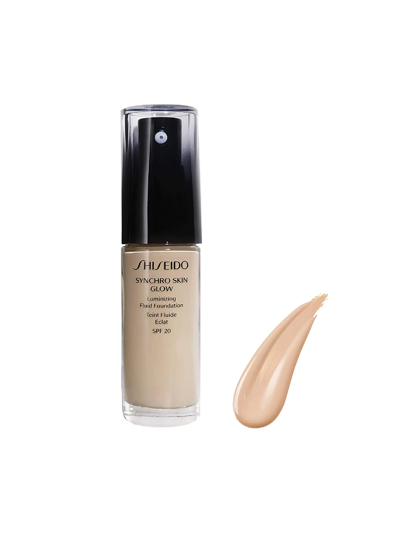 SHISEIDO | Synchro Skin Glow Luminizing Fluid Foundation SPF20 30ml (3 Goldern) | rosa